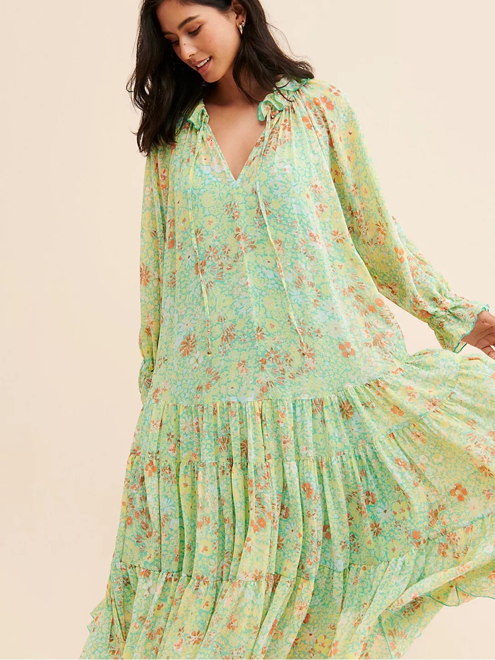 Free People Feeling Groovy Midi Dress